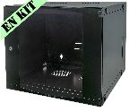 Coffret de brassage double sections Gamme STANDARD+ 19 pouces Noir en KIT avec panneau arrière amovible