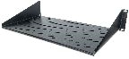 Etagre noir ou gris fixe, fixation arrire, 19 pouces, 2U