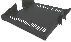 Etagre fixe noir, rversible, 19 pouces, 2U