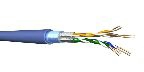 Câble DRAKA - Cat.6A F/FTP LSHF bleu clair